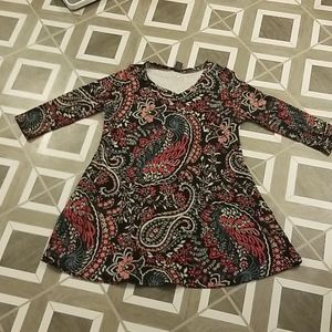 3/4 sleeve tunic